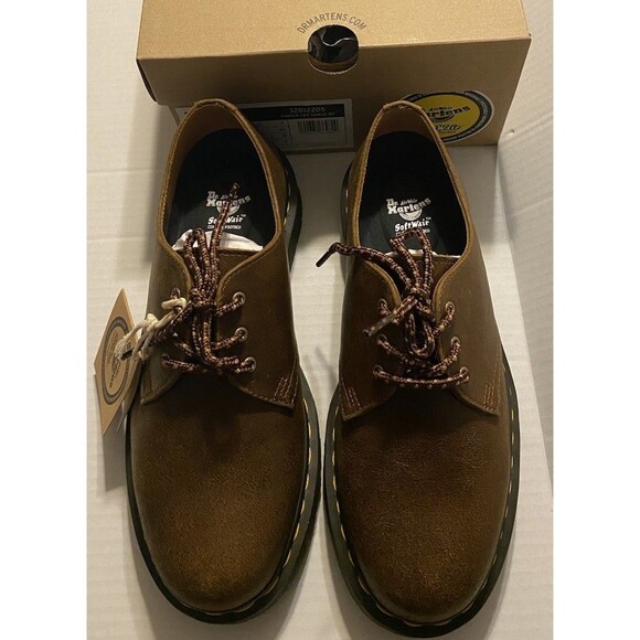 Dr Martens 1461 SR Brown Lace Parker Life Shield WP Leather 9W/8M SoftWair NEW